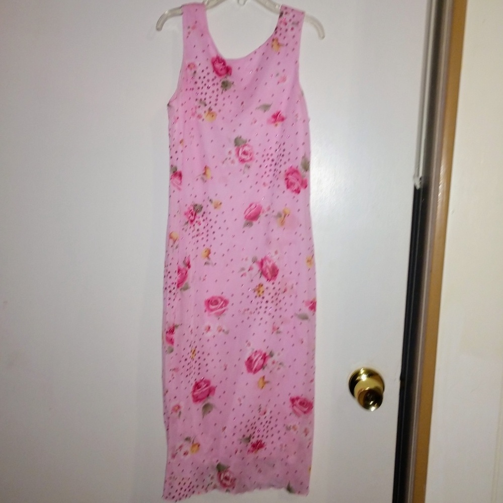 $⬇️ 🌺 Girl's Sleeveless Lined 👗 Size 12 🌺